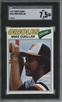 1977 Topps #162 Mike Cuellar 9 card progressive proof.